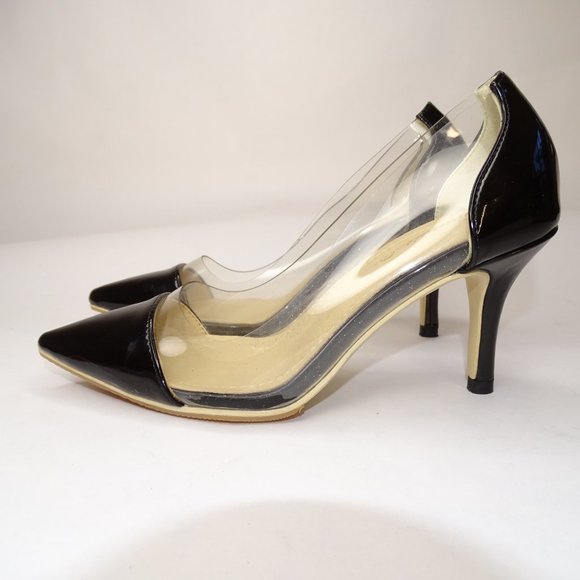 Gianvito Rossi Plexi Patent PVC Clear Pump Heels - Picture 4 of 12